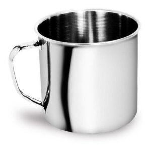 Caneca Polida 7cm em Inox 225 ml - - - Ke Home