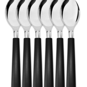 Kit Colheres 6 peças Linha São Paulo Preto - Ke Home