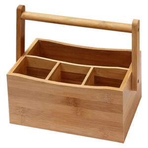 Porta-Utensílios em Bambu com Alça - - - Ke Home