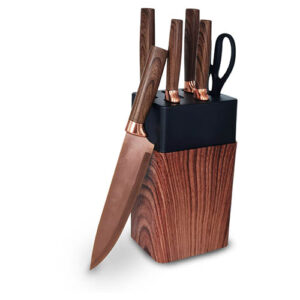 Conjunto de Facas Wood Brown - - - Ke Home