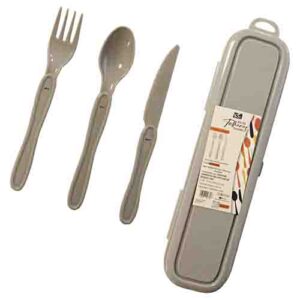 Kit de Talheres Portátil com Estojo - - - Ke Home