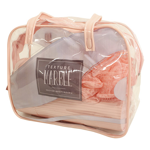 Necessaire Transparente para Viagem Color 6 peças - Organiz