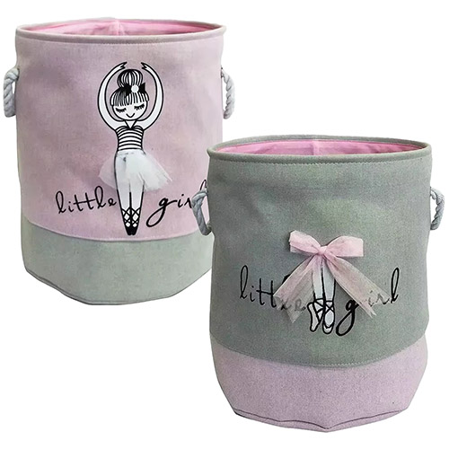 Cesto Organizador Infantil Redondo Bailarina - Organiz