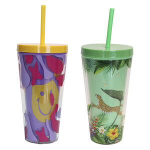 Copo com Canudo Savana - Ke Home