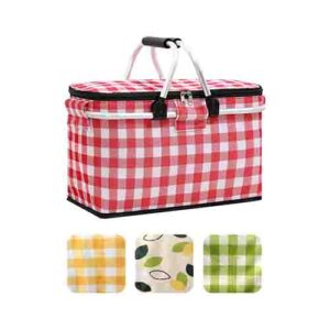 Cesta de Piquenique Xadrez 40 x 20 x 23 cm - Organiz