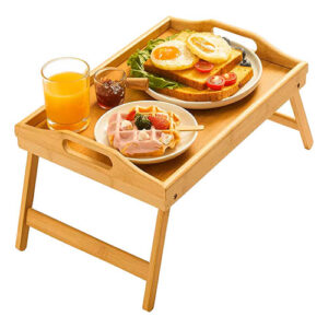Bandeja com Pés Dobráveis em Bambu -  -  - Ke Home