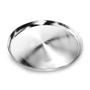 Bandeja Redonda Inox 33 cm - Ke Home