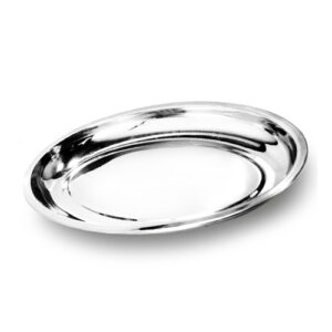 Travesssa Funda Oval em Inox 25 cm - - - Ke Home