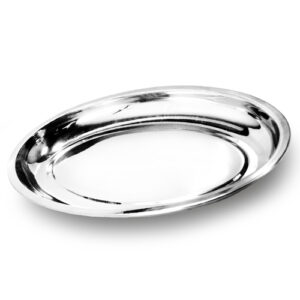 Travessa Funda Oval Inox 30 cm - Ke Home