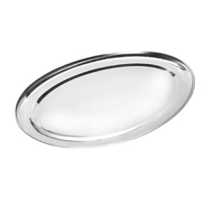 Travessa Rasa Oval Inox 26 cm - Ke Home