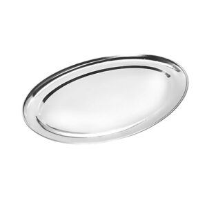 Travessa Rasa Oval Inox 30 cm - Ke Home