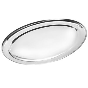 Travessa Rasa Oval Inox 35 cm - Ke Home