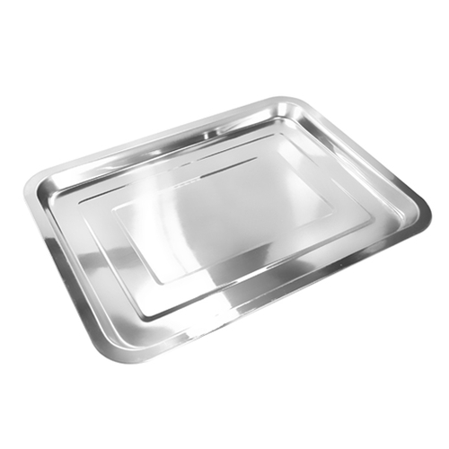 Bandeja Retangular Inox G 40x30cm - Ke Home