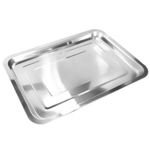 Bandeja Retangular Inox GG 45x35cm - Ke Home