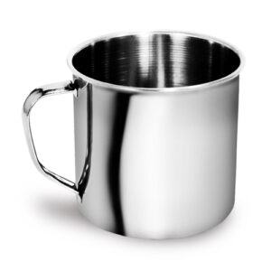 Caneca Polida 10 cm em Inox 700 ml - - - Ke Home