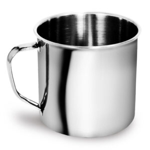Caneca Polida 12 cm em Inox 1250 ml - - - Ke Home