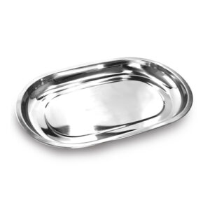 Baixela Oval Inox G 35 cm - Ke Home