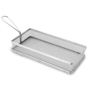 Cesta Retangular para Servir em Inox 25 x 13 cm - Ke Home
