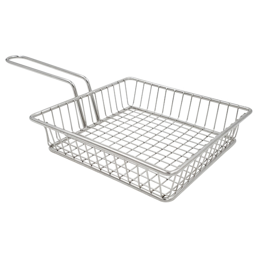 Cesta Quadrada para Servir Inox  15 x 27cm - Ke Home