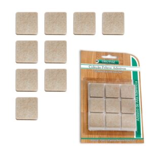 Feltro Adesivo Quadrado para Proteção de Pisos  9 peças 2