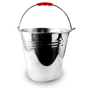 Balde em Inox com Alça de Proteção Plástica 10 Litros - Ke Home