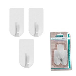 Gancho de Parede Retangular 3 peças em ABS - Ke Home