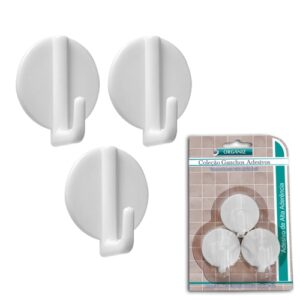 Gancho de Parede Redondos 3 peças em ABS - Ke Home