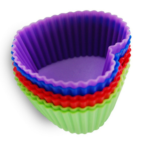 Forma de Silicone para Cupcakes Coração - Ke Home
