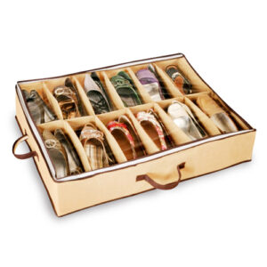 Sapateira Flexível de Chão 12 Espaços 72 x 60 x 15 cm - Organiz