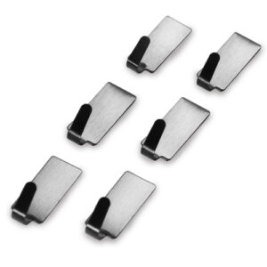 Ganchos Inox Retangular 6 peças 3