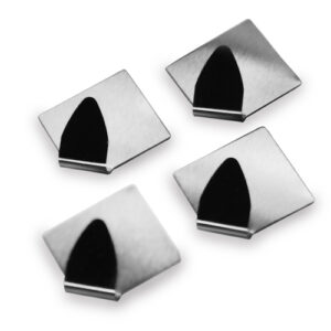 Ganchos Inox Quadrado 4 peças 4