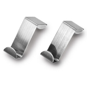 Gancho Inox para Porta 2 peças 8