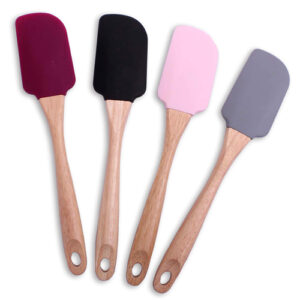 Espátula Pão Duro em Silicone com Cabo de Madeira - Ke Home