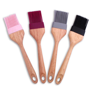 Pincel em Silicone com Cabo de Madeira - Ke Home