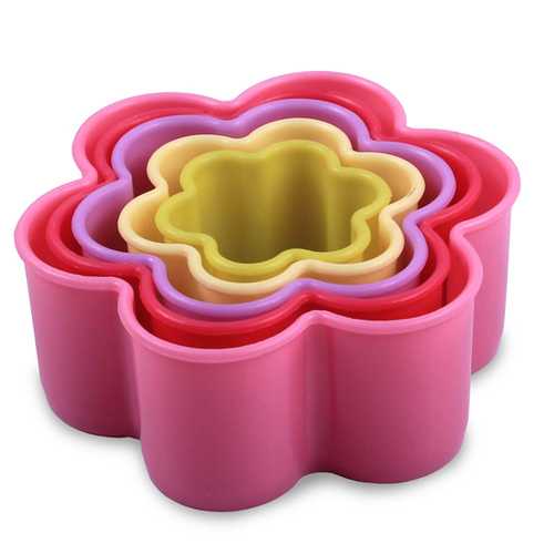 Jogo de Cortadores Floral Color 5 peças - Ke Home