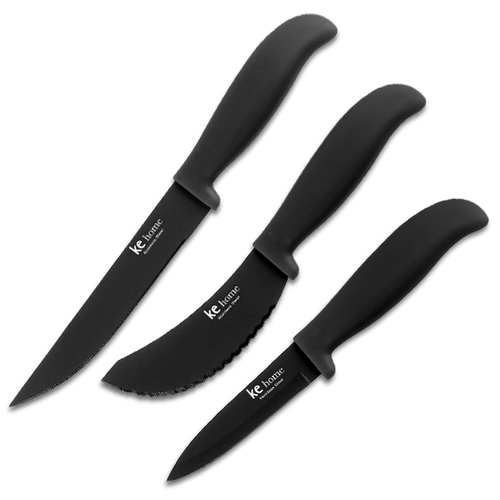 Jogo de Facas Inox Color 3 peças - Ke Home