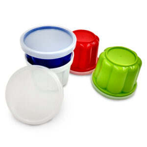 Jogo de Potes Colors Plástico com Tampa 4 peças - Ke Home