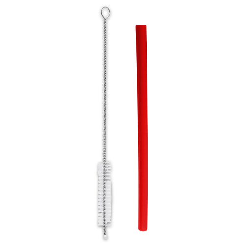 Canudo Reto de Silicone com Escova 2 peças - Ke Home