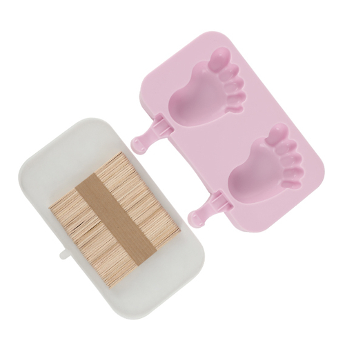 Forma de Picolé Pegadas em Silicone - Ke Home