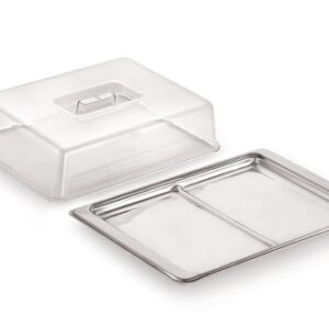 Porta Frios Duplo em Inox com Tampa - Ke Home