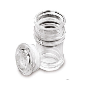 Porta Condimentos em Inox com Visor 11 x 5 cm - Ke Home