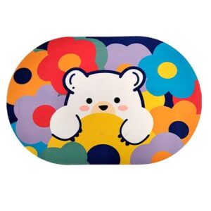 Tapete para Banheiro Oval 38 x 50 cm - Organiz