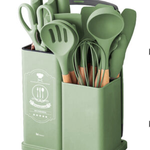 Kit de Talheres Linha Califórnia Verde em Silicone - Ke Home