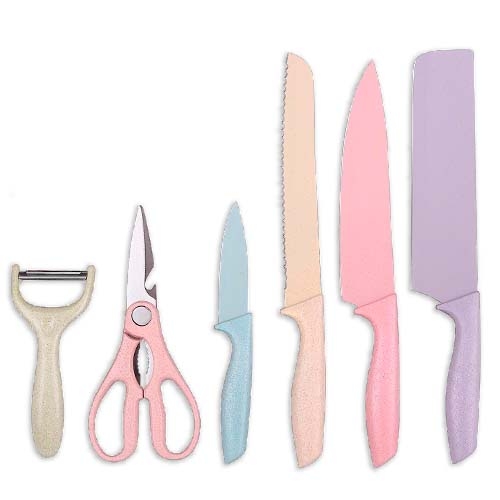 Conjunto de Facas Tons Pastéis - Ke Home