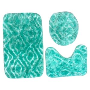 Kit de Tapetes para Banheiro Arabescos 50 x 80 cm - Organiz