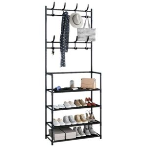 Cabideiro Organizador com 4 Pateleiras 60 x 26 x 155 cm - Organiz