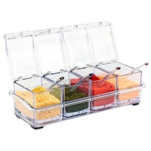 Porta Temperos Glam em Acrílico com Colher - Ke Home