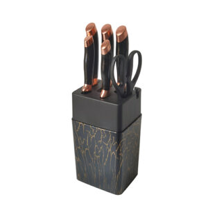 Conjunto de Facas Gold Marmorizadas - Ke Home