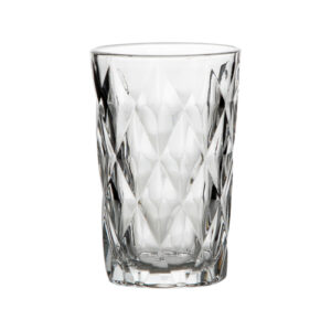 Kit 6 Copos Vidro Diamond Clear 350 ml - Lanty