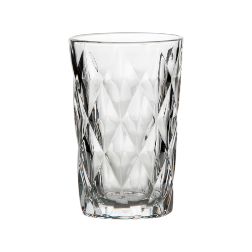 Kit 6 Copos Vidro Diamond Clear 350 ml - Lanty